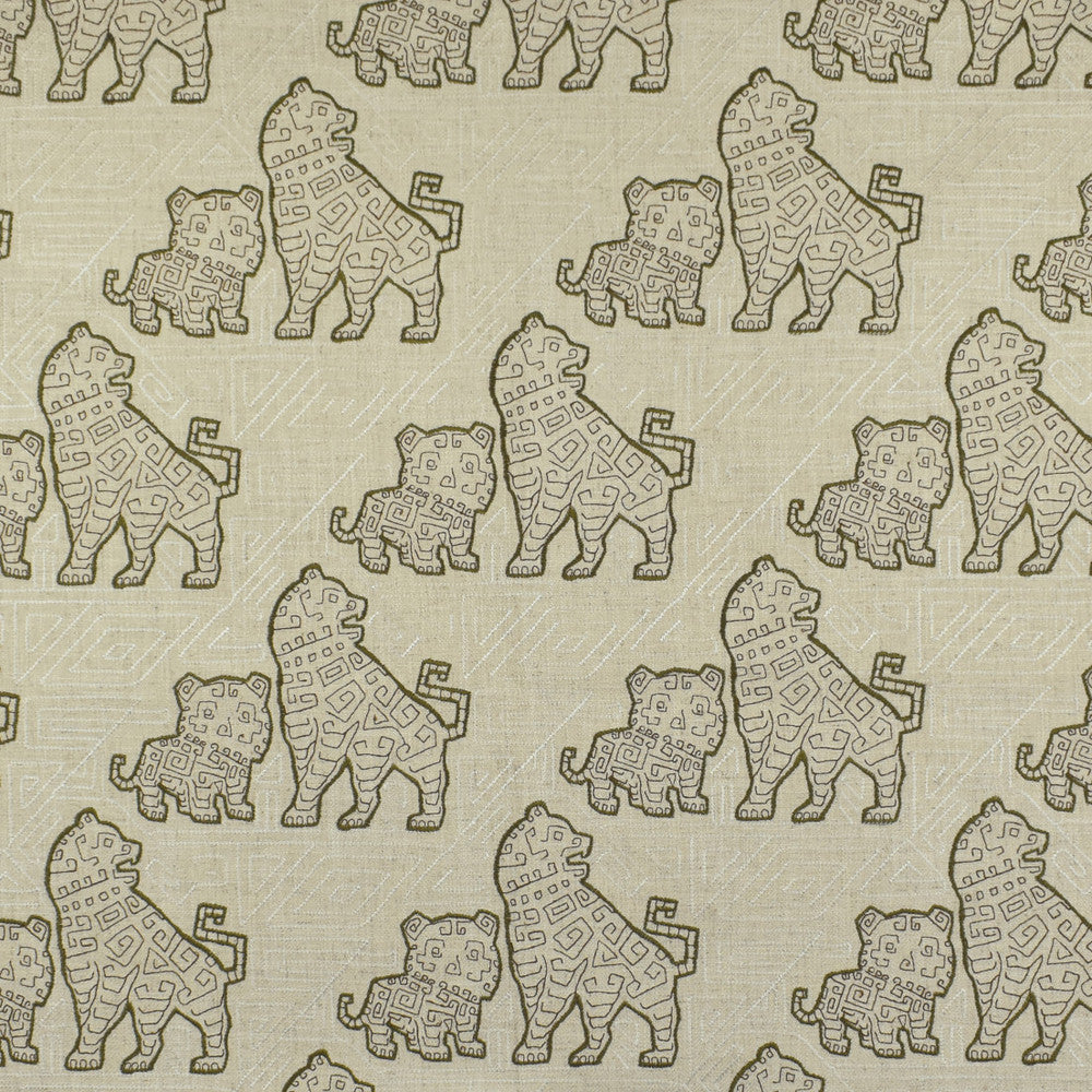 F2817 Mocha by Greenhouse Designer Fabric 95% Polyester, 5% Linen With 100% Rayon Embroidery China 9,000 </p><p>Repeat: 10.75" H, 11.75" V 60" - Swanky Fabrics -