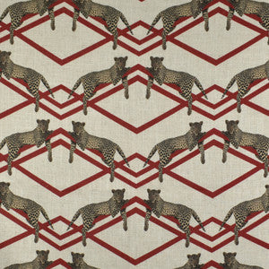 Greenhouse Fabric F2844 Carmine