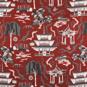 Greenhouse Fabric F2845 Sangria