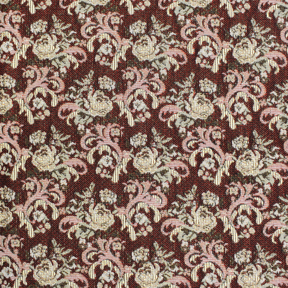 F3486 Burgundy by Greenhouse Designer Fabric 70% Polyester, 30% Cotton Mexico 50,000 double rubs </p><p>Repeat: 4.7" H, 4.3" V 54" - Swanky Fabrics -