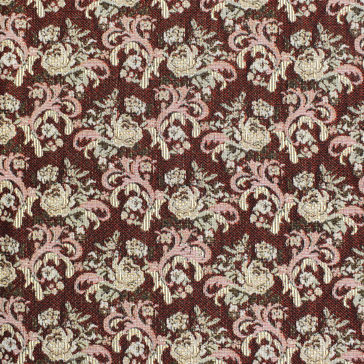 F3486 Burgundy by Greenhouse Designer Fabric 70% Polyester, 30% Cotton Mexico 50,000 double rubs </p><p>Repeat: 4.7" H, 4.3" V 54" - Swanky Fabrics -