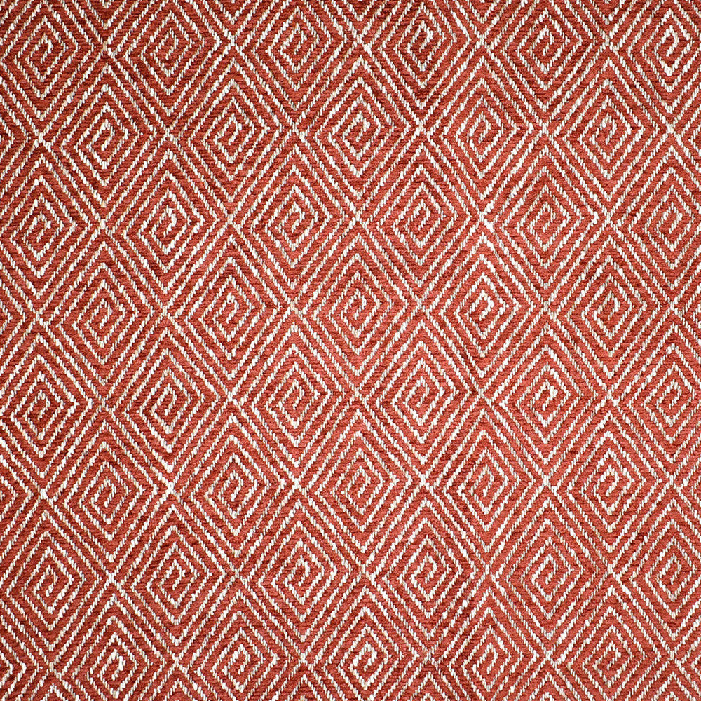 F4101 Redstone by Greenhouse Designer Fabric F05: Performance Color 100% Polyester China 40,000 double rubs Performance </p><p>Repeat: 1.7" H, 2.5" V 56" - Swanky Fabrics -