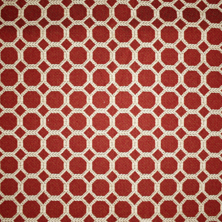 F4106 Merlot by Greenhouse Designer Fabric F05: Performance Color 100% Polyester China 40,000 double rubs Performance </p><p>Repeat: 1.75" H, 1.75" V 56" - Swanky Fabrics -