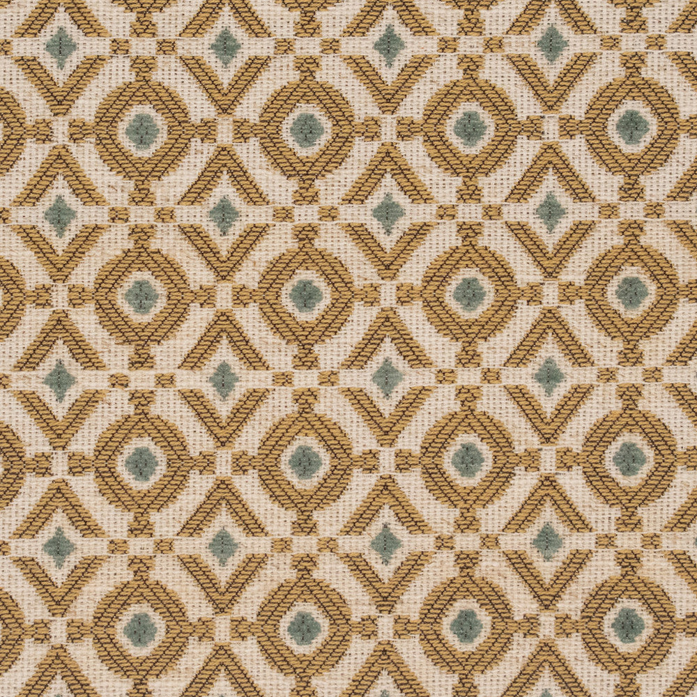 F5244 Honey by Greenhouse Designer Fabric 92% Polyester, 8% Linen China 65,000 </p><p>Repeat: 1.25" H, 1.25" V 54" - Swanky Fabrics -