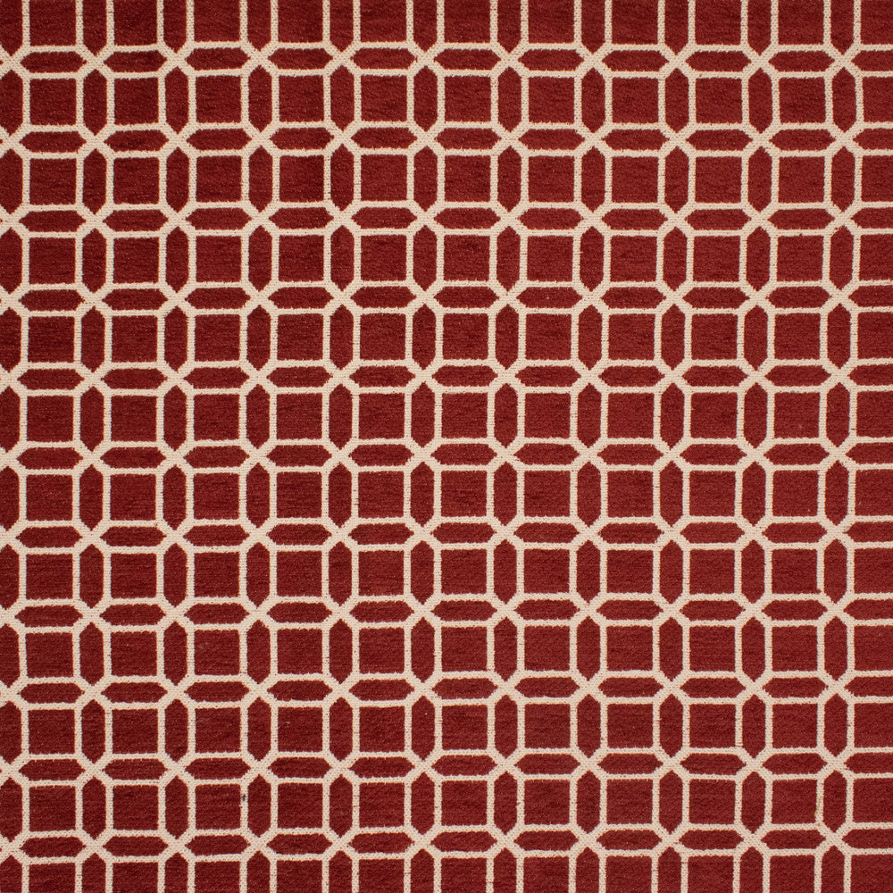 F5264 Crimson by Greenhouse Designer Fabric 100% Polyester Mexico 40,000 </p><p>Repeat: 2" H, 14" V 54" - Swanky Fabrics -
