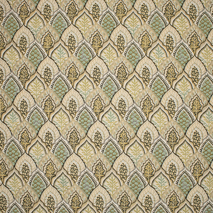F5647 Seafoam by Greenhouse Designer Fabric 100% Polyester Spain 18,000 </p><p>Repeat: 3.5" H, 4.49" V 55" - Swanky Fabrics -