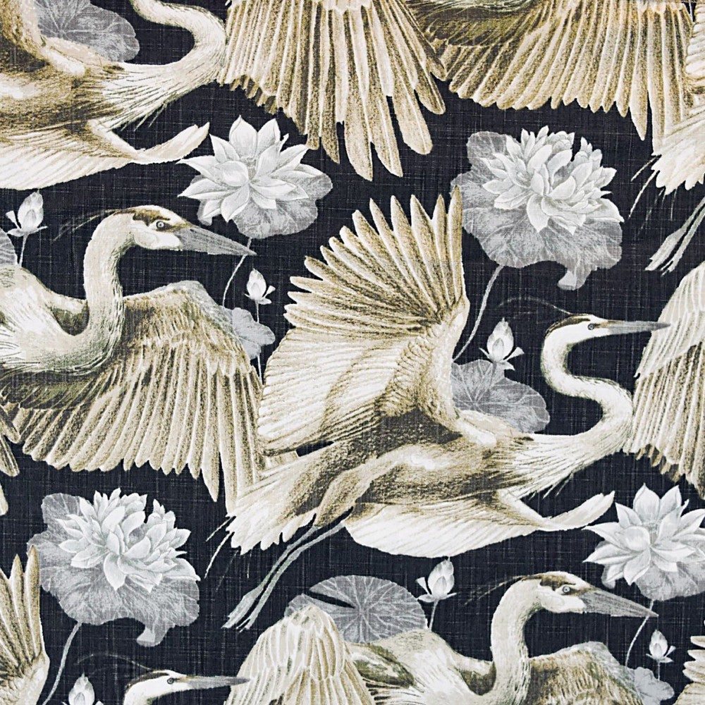 F5757 Onyx by Greenhouse Designer Fabric 54% Cotton, 46% Polyester China 15,000 </p><p>Repeat: 28" H, 24" V 55" - Swanky Fabrics -