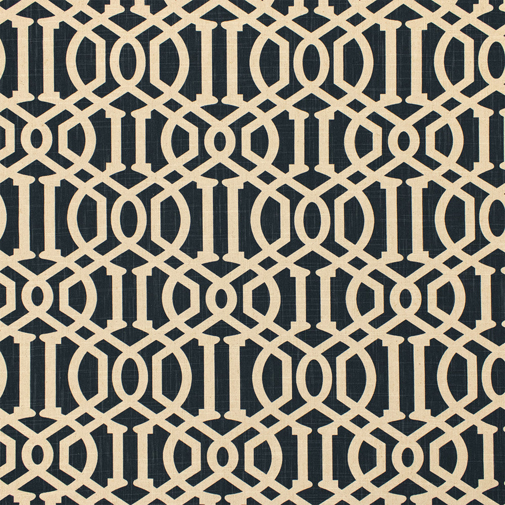 F5758 Black by Greenhouse Designer Fabric 70% Cotton, 30% Linen China 15,000 </p><p>Repeat: 9.5" H, 8" V 55" - Swanky Fabrics -