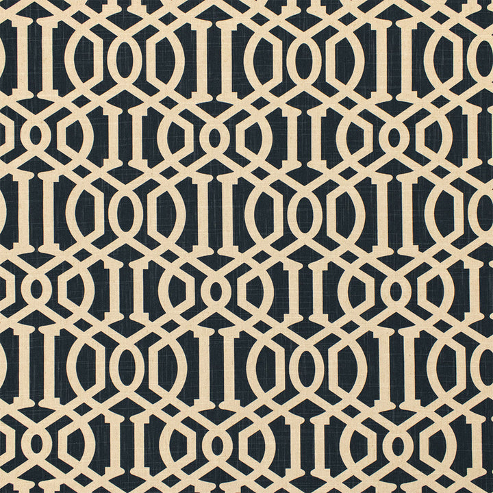 F5758 Black by Greenhouse Designer Fabric 70% Cotton, 30% Linen China 15,000 </p><p>Repeat: 9.5" H, 8" V 55" - Swanky Fabrics -