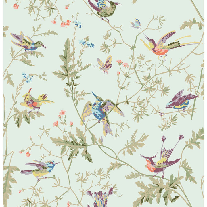 Hummingbirds Cotton Print Duck Egg by Cole & Son Fabric Cole & Son Fabric Hummingbirds Cotton Print Duck EggFabric COLE & SON CONTEMPORARY FABRICS COTTON - 100% United Kingdom </p><p>Repeat: H: 18, V: 21 54 - Fabric Carolina -