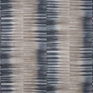 Thibaut Fabric Mekong Stripe Charcoal and Taupe F910089