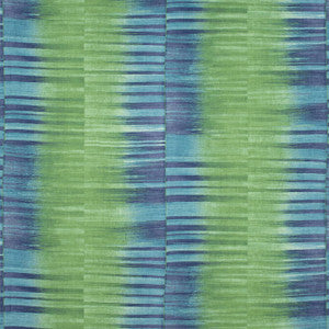 Thibaut Fabric Mekong Stripe Green and Blue F910091