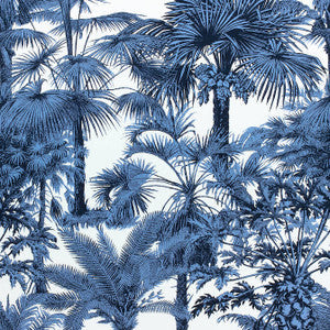 Thibaut Fabric Palm Botanical Navy F910100