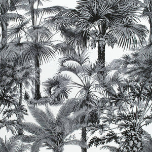Thibaut Fabric Palm Botanical Black F910102
