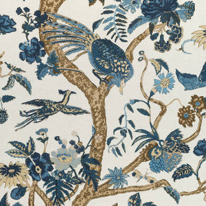 Thibaut Fabric Coromandel Navy F910225