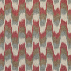 Thibaut Fabric Stockholm Chevron Red and Grey F910243