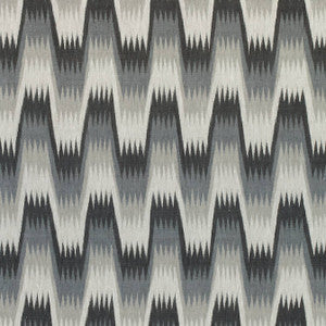 Thibaut Fabric Stockholm Chevron Black and Grey F910244