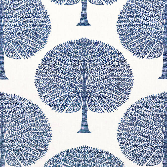 Mulberry Tree Navy F910603 by Thibaut Fabric Thibaut Fabric Mulberry Tree Navy F910603Fabric Ceylon Fabric 55% Linen, 45% Cotton INDIA </p><p>Repeat: V: 17.25 54 - Fabric Carolina -