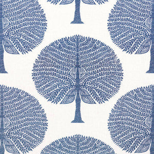 Thibaut Fabric Mulberry Tree Navy F910603