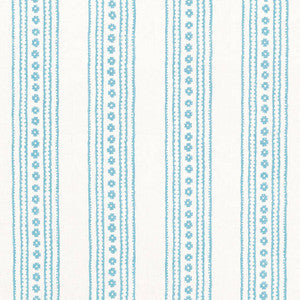 Thibaut Fabric New Haven Stripe Turquoise F910609