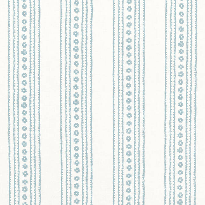 New Haven Stripe Spa Blue F910612 by Thibaut Fabric Thibaut Fabric New Haven Stripe Spa Blue F910612Fabric Ceylon Fabric 55% Linen, 45% Cotton INDIA </p><p>Repeat: V: 6.75 54 - Fabric Carolina -