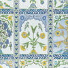 Thibaut Fabric Indian Panel Blue and Yellow F910628