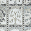 Thibaut Fabric Indian Panel Black and White F910630