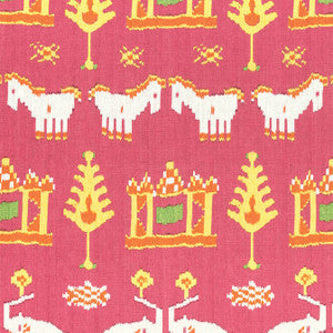 Thibaut Fabric Kingdom Parade Pink F910640