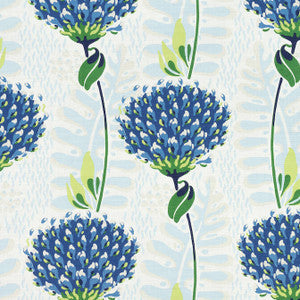 Thibaut Fabric Tiverton Blue and Green F910650
