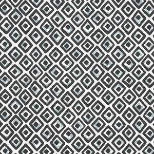 Thibaut Fabric Indian Diamond Black F910661