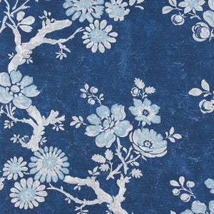 Thibaut Fabric Claudette Navy F910813