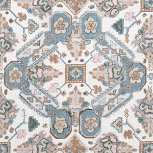 Thibaut Fabric Persian Carpet Spa Blue F910825