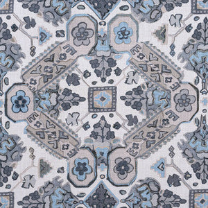 Thibaut Fabric Persian Carpet Grey and Beige F910828
