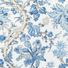 Thibaut Fabric Chatelain Blue and White F910846