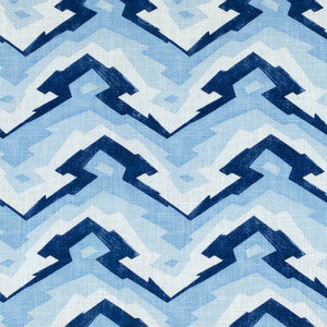 Thibaut Fabric Deco Mountain Blue F913077