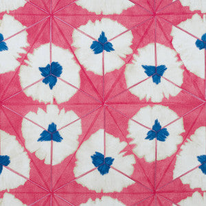 Thibaut Fabric Sunburst Pink and Blue F913087