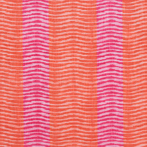 Thibaut Fabric Wavelet Pink and Coral F913095