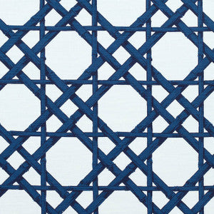 Thibaut Fabric Cyrus Cane Navy F913139