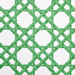 Thibaut Fabric Cyrus Cane Emerald Green F913140