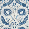 Thibaut Fabric Lewis Blue and Beige F913218