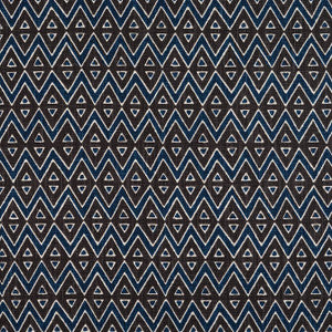 Thibaut Fabric Tiburon Brown and Navy F913236