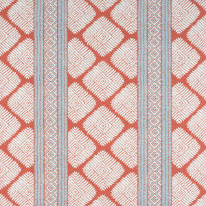 Thibaut Fabric Austin Coral and Spa Blue F913248
