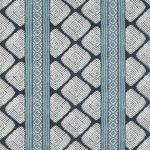 Thibaut Fabric Austin Black and Blue F913250