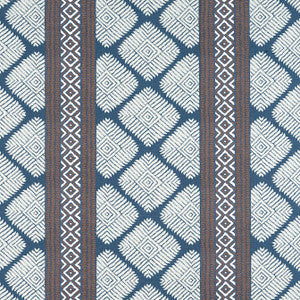 Thibaut Fabric Austin Brown and Navy F913252