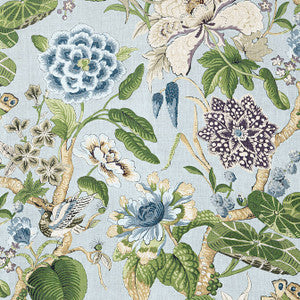 Thibaut Fabric Hill Garden Spa Blue F913654