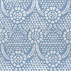 Thibaut Fabric Chamomile Blue and White F914314