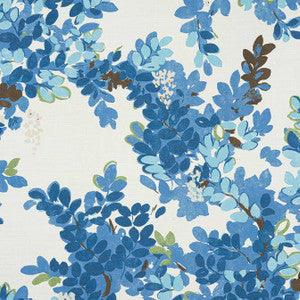 Thibaut Fabric Central Park Blue and Green F914330