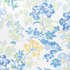 Thibaut Fabric Spring Garden Blue and White F914336