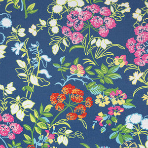 Thibaut Fabric Spring Garden Navy F914337