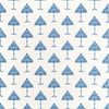 Thibaut Fabric F914616 MAY TREE - Blue and White